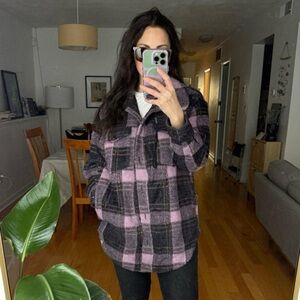 Anthropologie Lavender Spring Purple Shacket